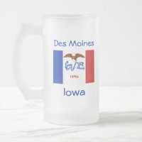 Iowa Flag Map City Tasse