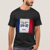 Iowa Flag of State Oversized T-Shirt (Vorderseite)