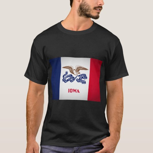 Iowa Flag of State Oversized T-Shirt (Vorderseite)