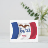 Iowa Flag Postcard Postkarte (Stehend Vorderseite)