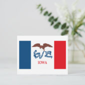 Iowa Flag Postcard Postkarte (Stehend Vorderseite)