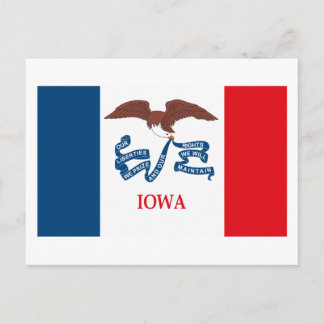 Iowa Flag Postcard Postkarte