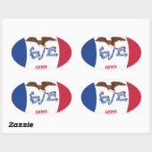 Iowa Flag Sticker (Blatt)