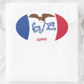 Iowa Flag Sticker (Tasche)