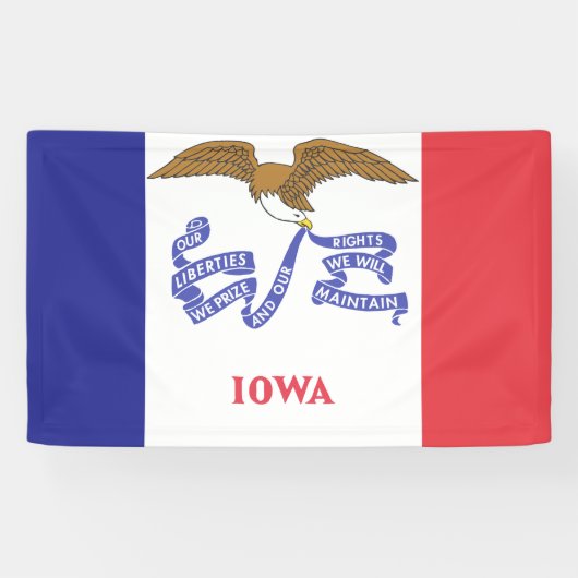 IOWA-Flagge - Banner (Horizontal)