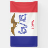 IOWA-Flagge - Banner (Vertikal)
