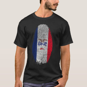 Iowa-Flagge Fingerabdruck Es Ist In Meiner Dna Für T-Shirt