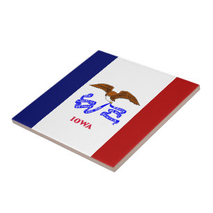 Iowa-Flagge Fliese