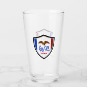 Iowa-Flagge Glas (Rückseite)