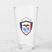 Iowa-Flagge Glas (Vorderseite)