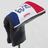 Iowa-Flagge Golf Headcover (3/4 Vorderseite)