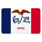 Iowa-Flagge Magnet (Horizontal)