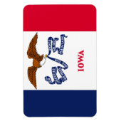 Iowa-Flagge Magnet (Vertikal)