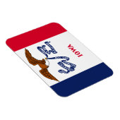 Iowa-Flagge Magnet (Rechte Seite)