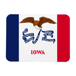 Iowa-Flagge Magnet