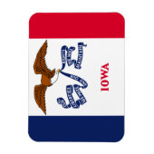 Iowa-Flagge Magnet (Vertikal)