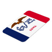 Iowa-Flagge Magnet (Linke Seite)