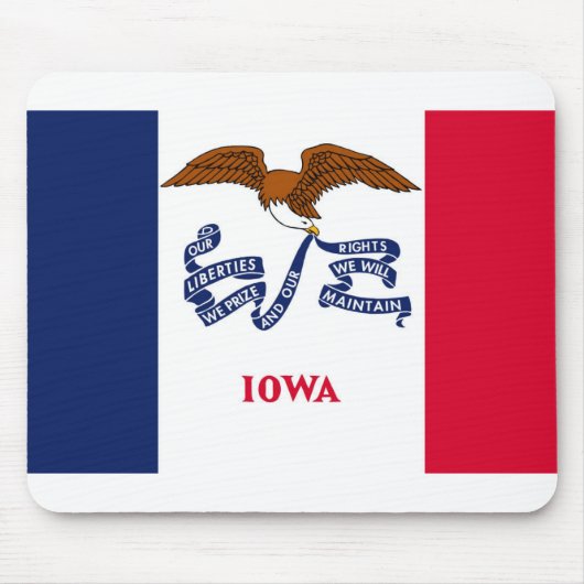 Iowa-Flagge Mousepad (Vorne)