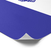 Iowa-Flagge Poster (Ecke)