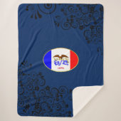 Iowa-Flagge Sherpadecke (Vorderseite)