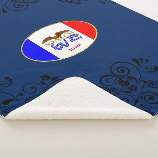 Iowa-Flagge Sherpadecke (3/4)