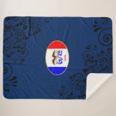 Iowa-Flagge Sherpadecke (Vorderseite (Horizontal))