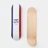 Iowa-Flagge Skateboard (Vorderseite)