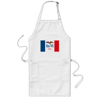Iowa-Flaggen-Schürze Lange Schürze