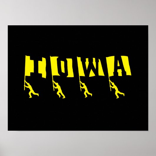 Iowa Football "Fahnen" Poster (Vorne)