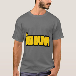 Iowa funky letters T-Shirt