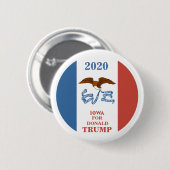 Iowa für Donald Trump 2020 Button (Vorne & Hinten)