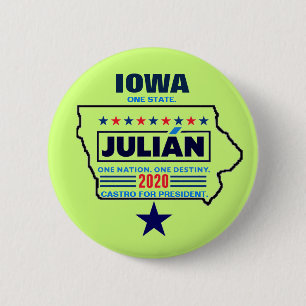 Iowa für julianischen Castro 2020 Button