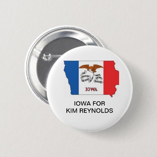 IOWA für KIM REYNOLDS GOVERNOR-Taste Button (Vorne & Hinten)