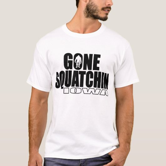 IOWA gegangenes Squatchin - ursprünglicher Bobo T-Shirt (Vorderseite)