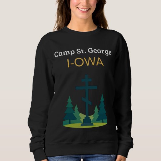 Iowa George Saint Crewneck Pullover (Vorderseite)