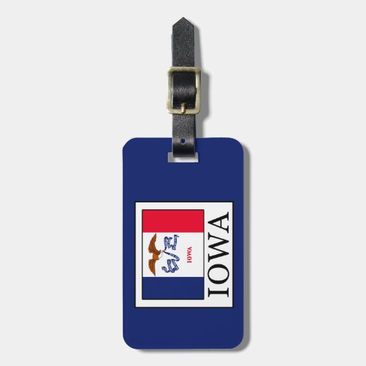Iowa Gepäckanhänger (Vorderseite vertikal)