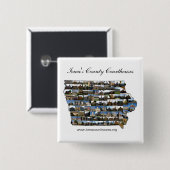 Iowa-Gericht-Projekt Button (Vorne & Hinten)