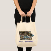 Iowa-Gericht-Tasche (blauer Text) Tragetasche (Vorderseite (Produkt))