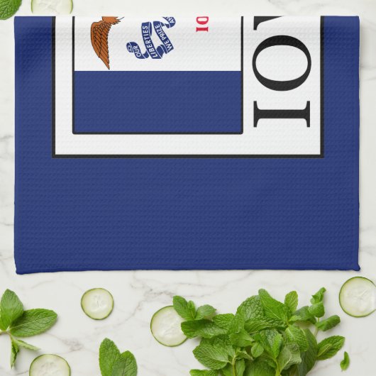 Iowa Geschirrtuch (Gefaltet)