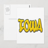 Iowa Graffiti Postkarte (Vorne/Hinten)