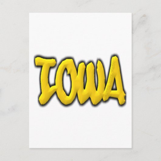 Iowa Graffiti Postkarte (Vorderseite)