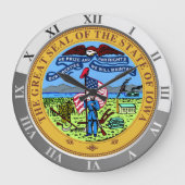 Iowa Große Wanduhr (Vorderseite)