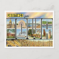 Iowa Gruß von US-Staaten