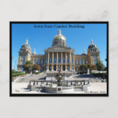 Iowa-Hauptstadt Postkarte (Vorderseite)