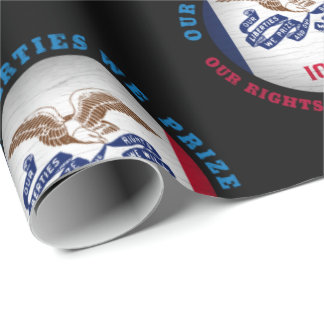 IOWA HAWKEYE STAAT FLAG GESCHENKPAPIER