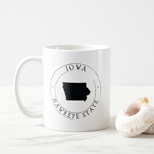 Iowa Hawkeye Staat Kaffeemaschine Tasse (Mit Donut)