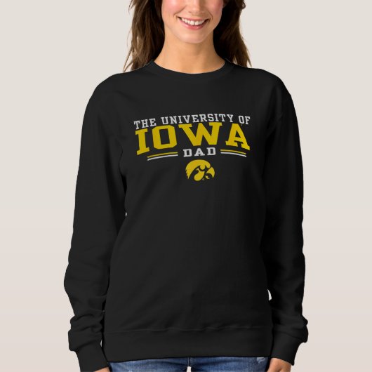 Iowa Hawkeyes Vater Family Black Offiziell lizenzi Sweatshirt (Vorderseite)