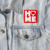 Iowa Home Heart State Button Badge (Beispiel)