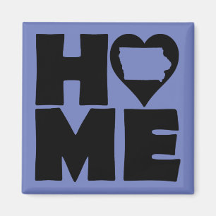 Iowa Home Heart State Kühlschrankmagnet