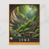 Iowa | Hyper-Realistisches Staat Postkarte (Vorderseite)